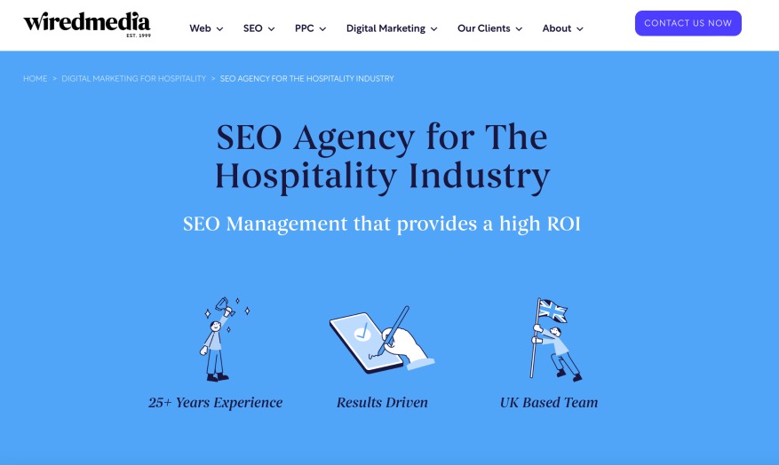 Wired Media Hospitality SEO Services