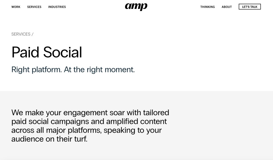 AMP Top Paid Social Media Agencies