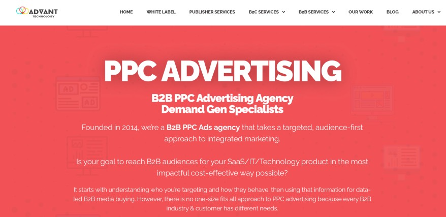 Advant Technology B2B PPC Advertising Agency