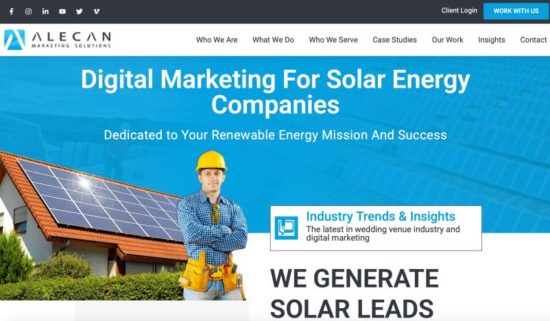 Alecan Solutions Best Solar Marketing Services Agency