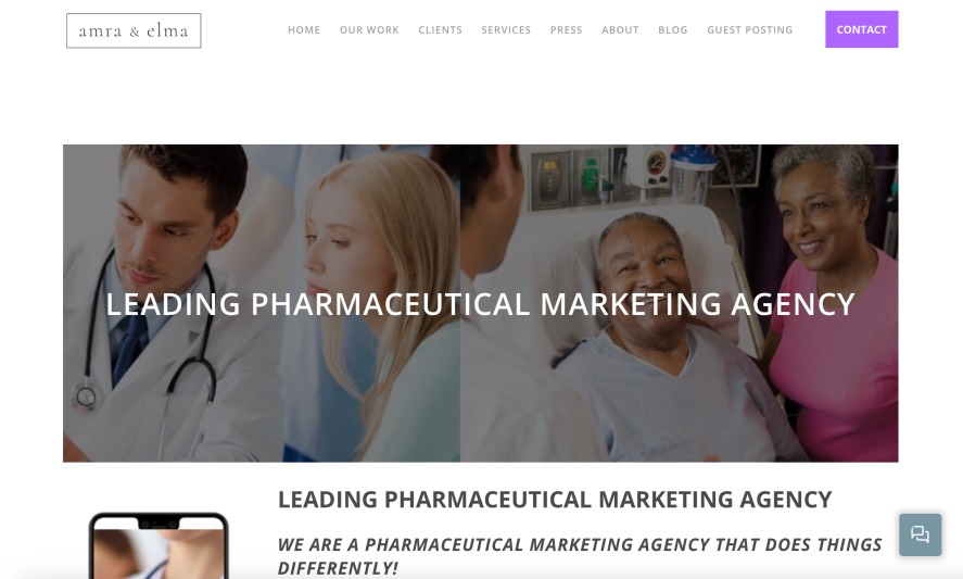 Amra & Elma Best Pharma Marketing Agency