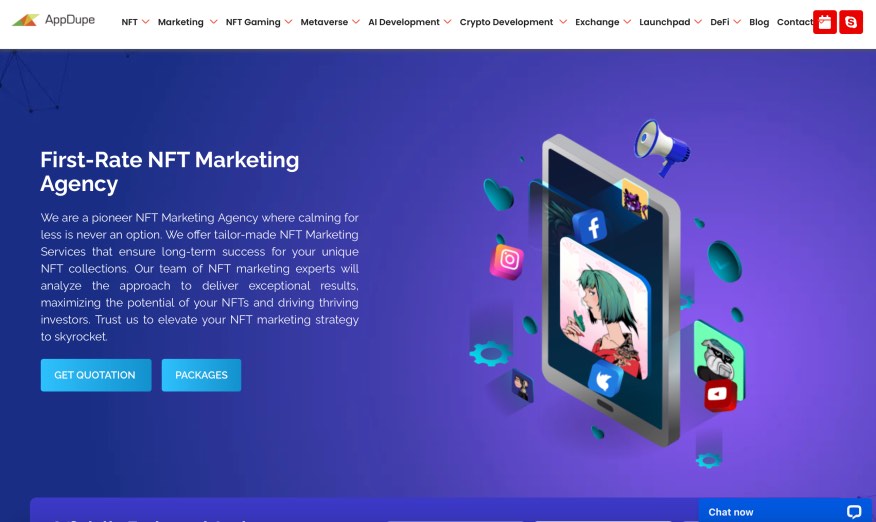 AppDupe Best NFT Marketing Services