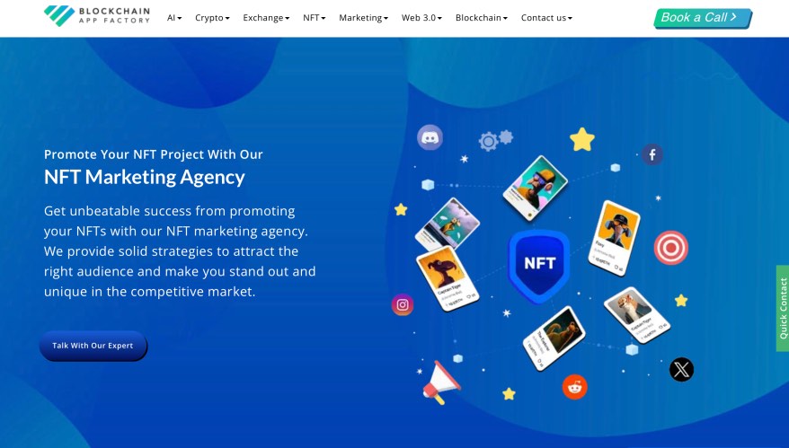 Blockchain App Factory Best NFT Digital Marketing Agencies