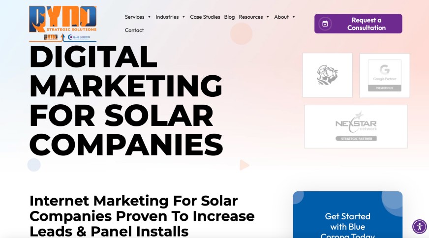 Blue Corona Best Solar Marketing Agency