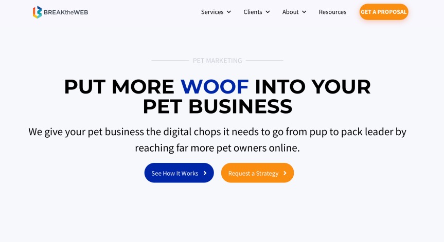 Break The Web Best Pet Marketing Agencies