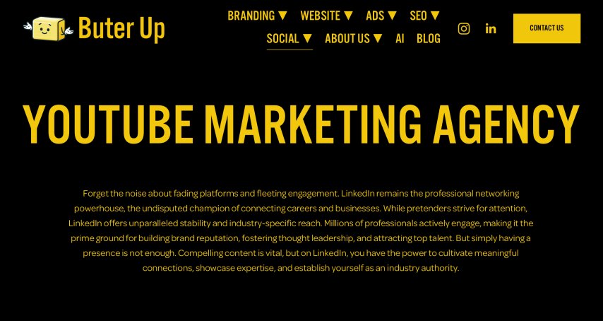 Buter Up Top YouTube Marketing Agencies