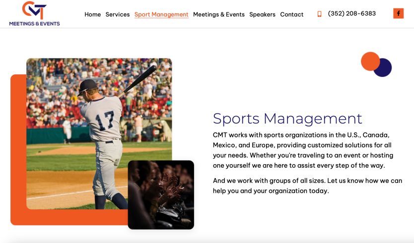 CMT Meetings & Events Sports Marketing Services Agency