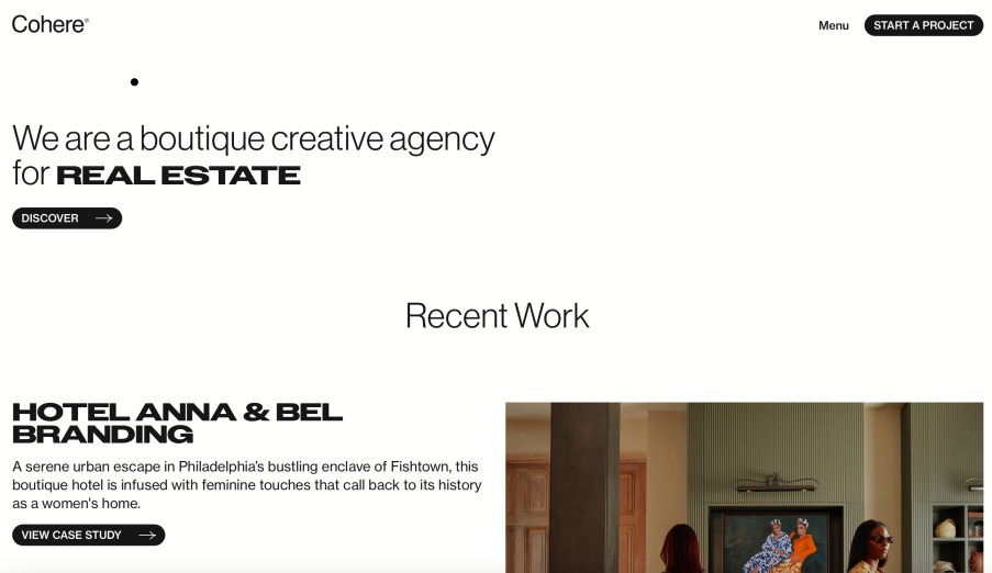 Cohere Studio Hospitality and Real Estate Branding Agency