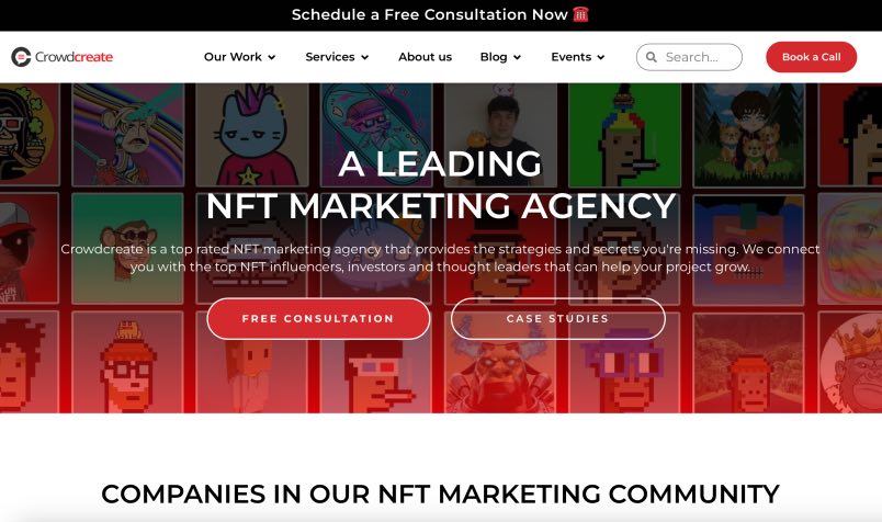 CrowdCreate Leading NFT Marketing Agency