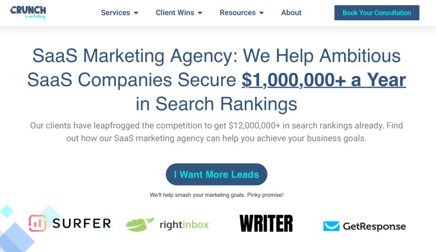 Crunch Best SaaS Marketing Firm