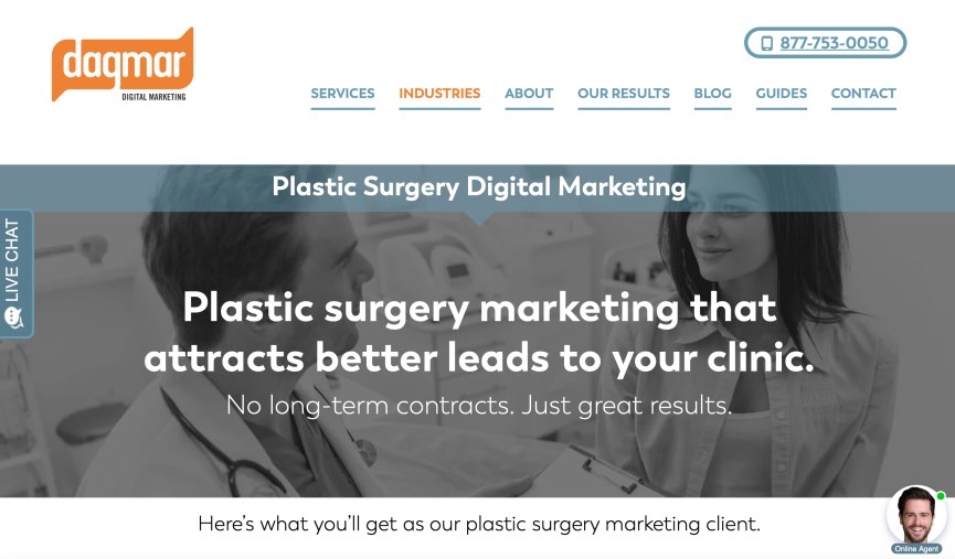 Dagmar Best Digital Marketing Agency for Plastic Surgery Clinics