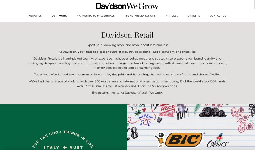 Davidson Best Retail Brand Agency