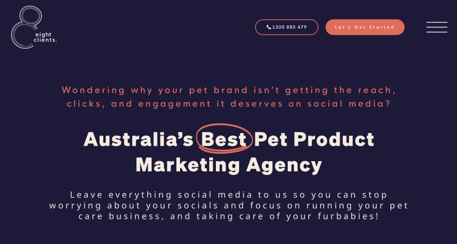 Eight Clients Best Pet Product Marketing Agency