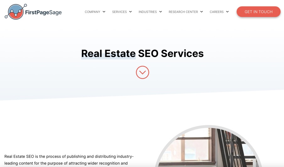 First Page Sage Real Estate Search Engine Optimization Company