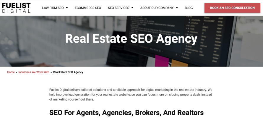 Fuelist Digital Best Real Estate SEO Company for Realtors