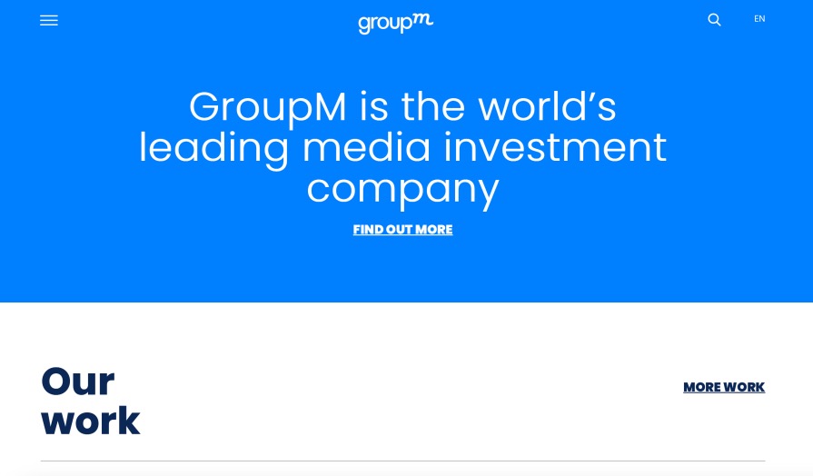 GroupM Best Online Advertising Company