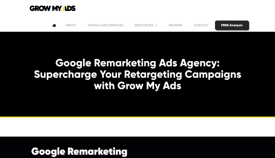 Grow My Ads Google Remarketing Advertising Agency