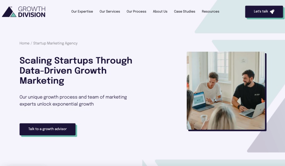 Growth Division Data-Driven Startup Marketing Services