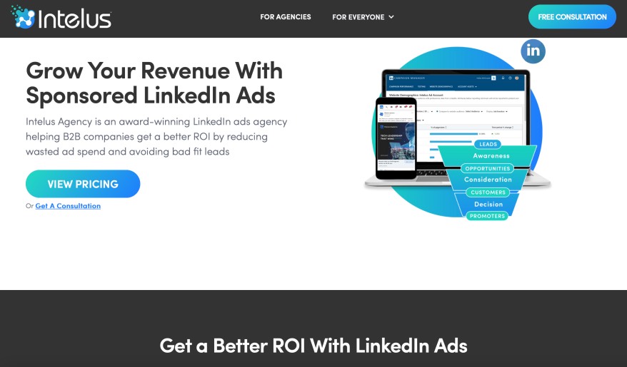 Intelus Best LinkedIn Advertising Agencies