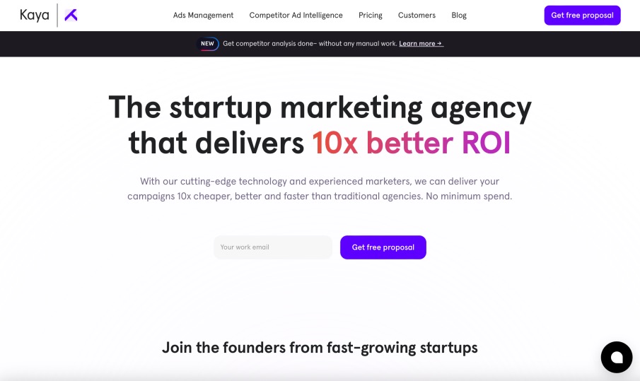 Kaya Best Startup Marketing Agencies