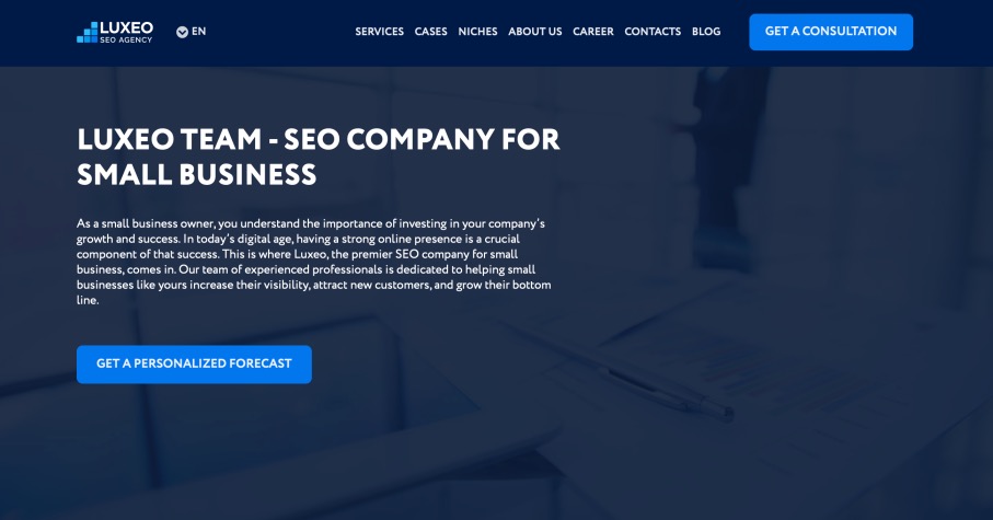 Luxeo Team Leading SEO Company for Small Business