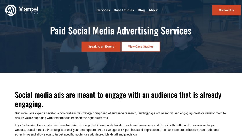 Marcel Digital Best Paid Social Media Marketing Agency