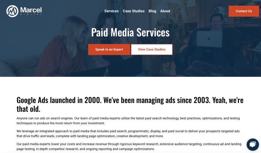 Marcel Digital Top Paid Media Agencies