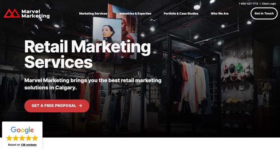 Marvel Best Retail Marketing Agency