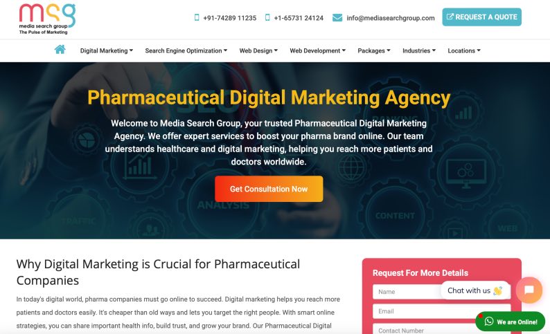 Media Search Group (MSG) Best Branding Agency for Pharma Brands