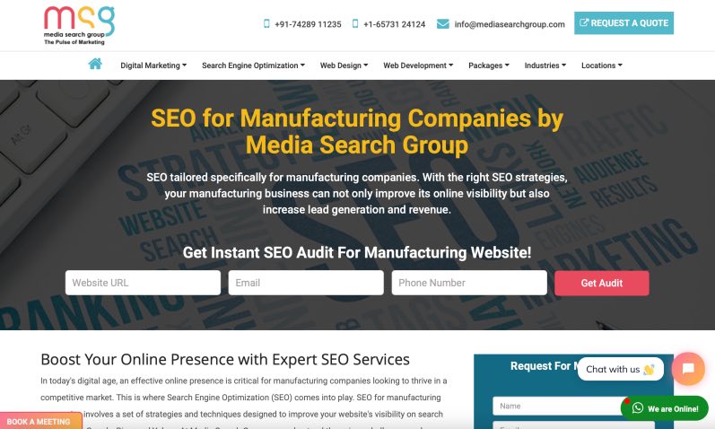 Media Search Group (MSG) Best Industrial SEO Agency