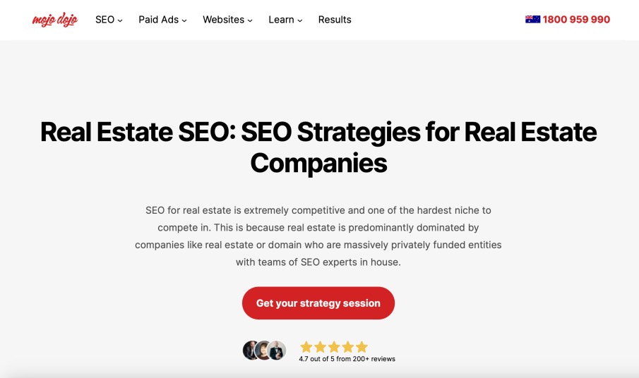 Mojo Dojo Top Real Estate SEO Companies