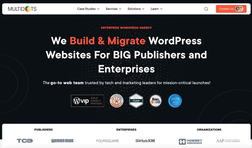 Multidots Enterprise WordPress Website Design Services