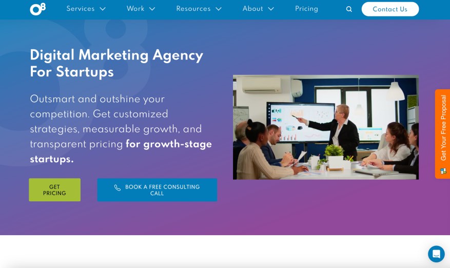 O8 Leading Startup Marketing Agency