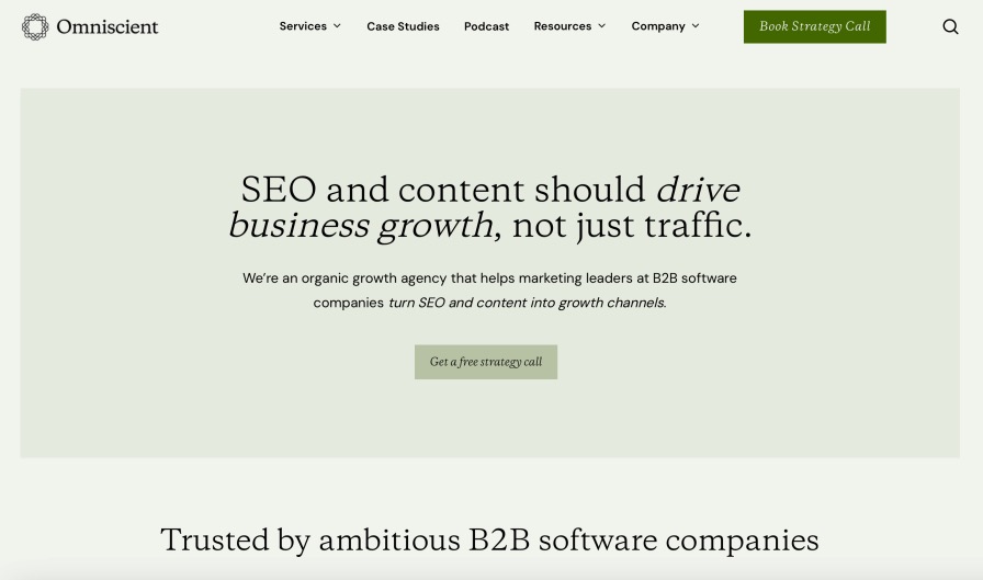 Omniscient Digital Full-Service SaaS SEO Company