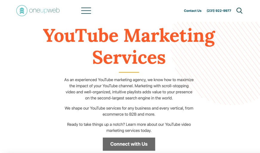 Oneupweb Leading YouTube Marketing Agency