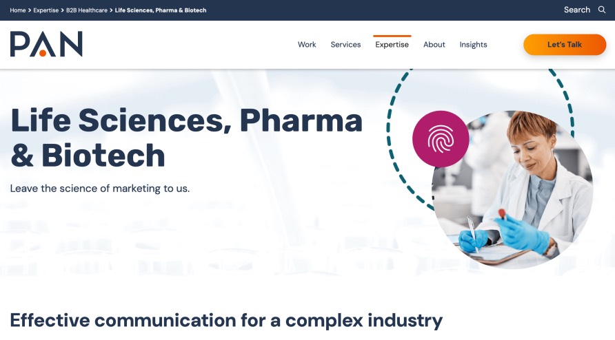 PAN Communications Best B2B Pharmaceutical Branding Agency