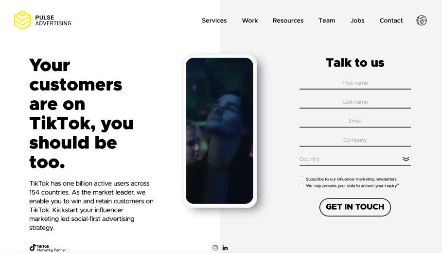 Pulse Advertising TikTok Influencer Marketing Agencies