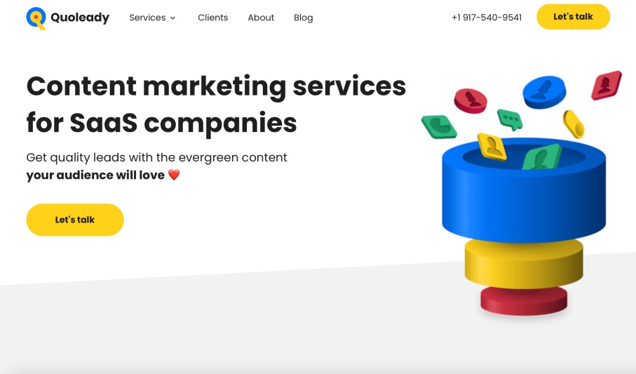 Quoleady Best SaaS Content Marketing Agencies