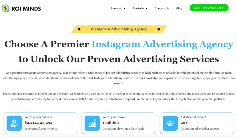 ROI Minds Best Instagram Ads Services