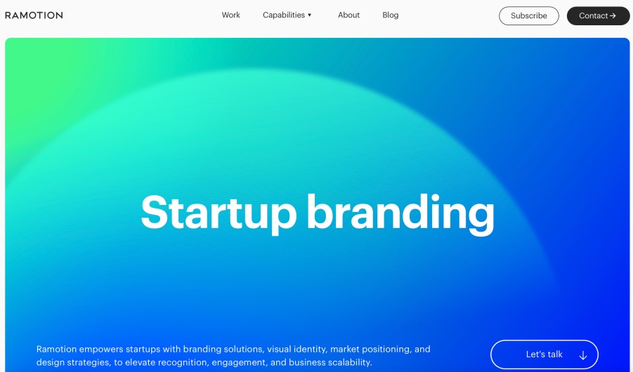 Ramotion Best Branding Company for Startups