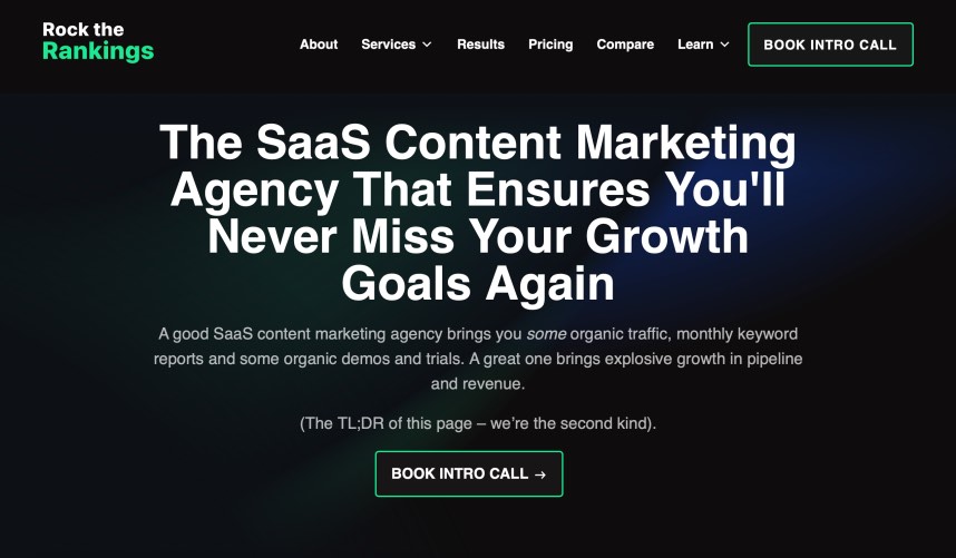 Rock The Rankings B2B Content Marketing Services for SaaS Companies