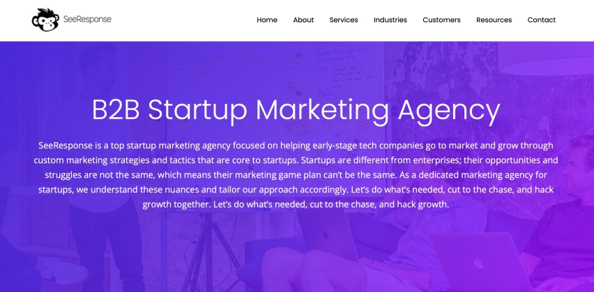 SeeResponse B2B Startup Marketing Agency