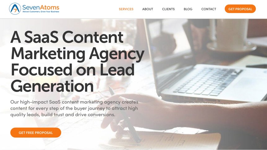 SevenAtoms Best B2B SaaS Content Creation Services