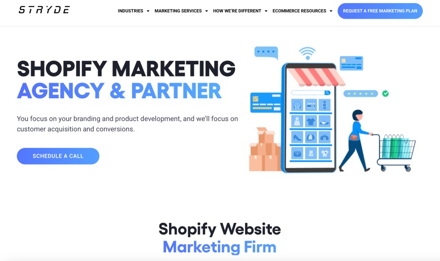 Stryde Best Shopify Marketing Services Agency