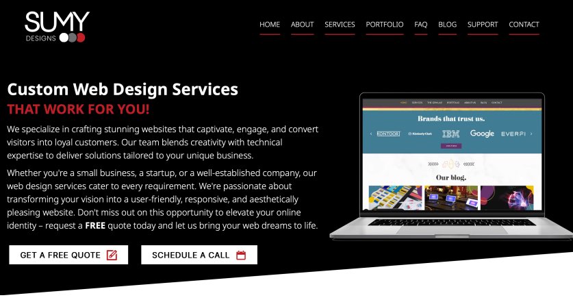 Sumy Designs Web Design Services Agency