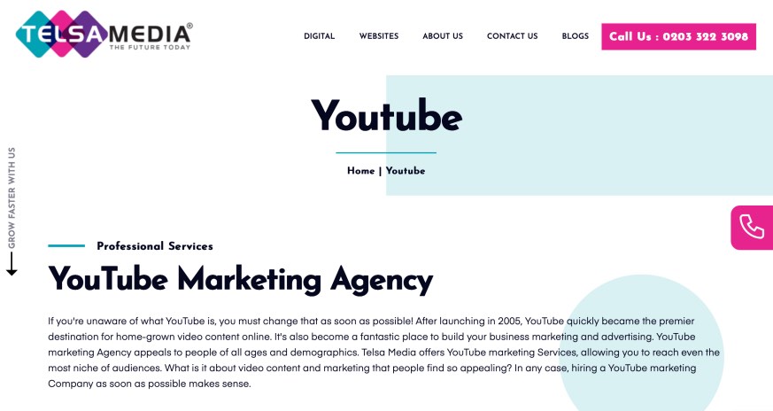 Telsa Media Best YouTube Video Marketing Agency