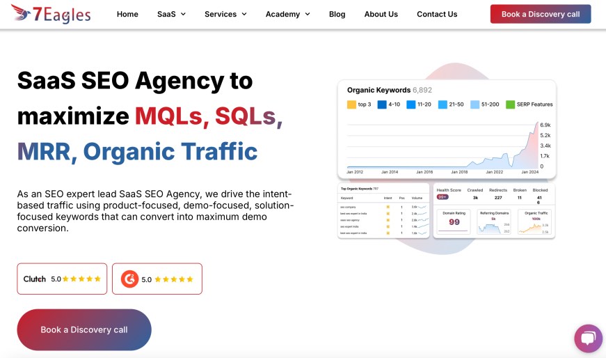 The 7 Eagles Best SaaS Search Engine Optimization Agency