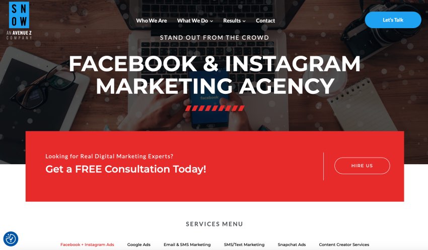 The Snow Best Instagram Advertising Agency