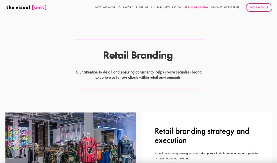 The Visual Unit Best Retail Branding Firm