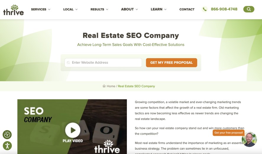 Thrive Best Real Estate SEO Companies